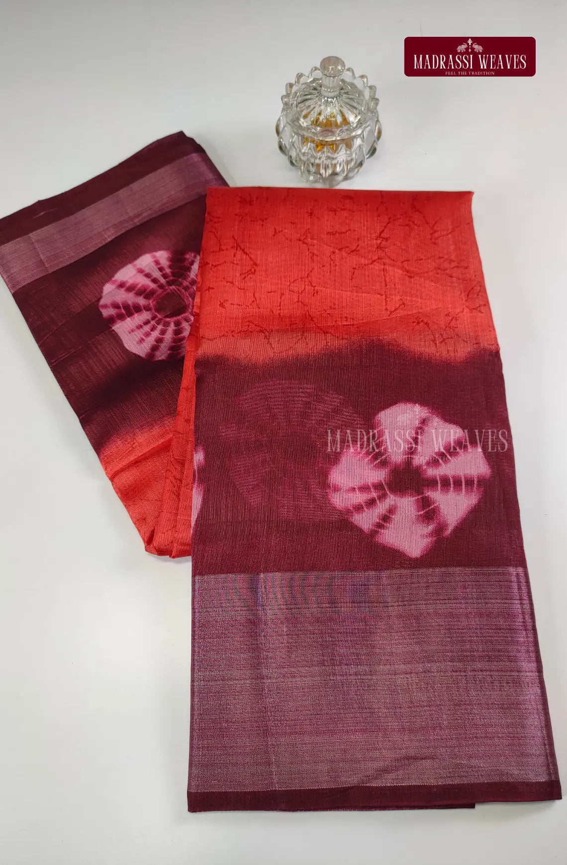 Rayon Cotton Blend Diamond Saree
