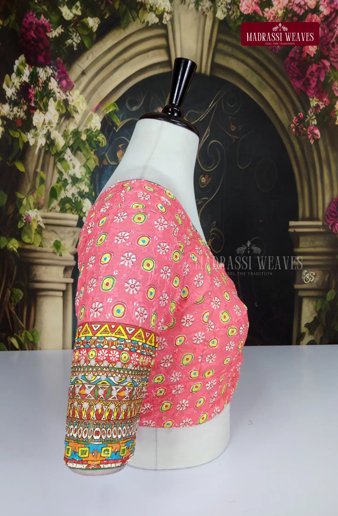 Readymade Adjustable Polka Printed Cotton Blouse