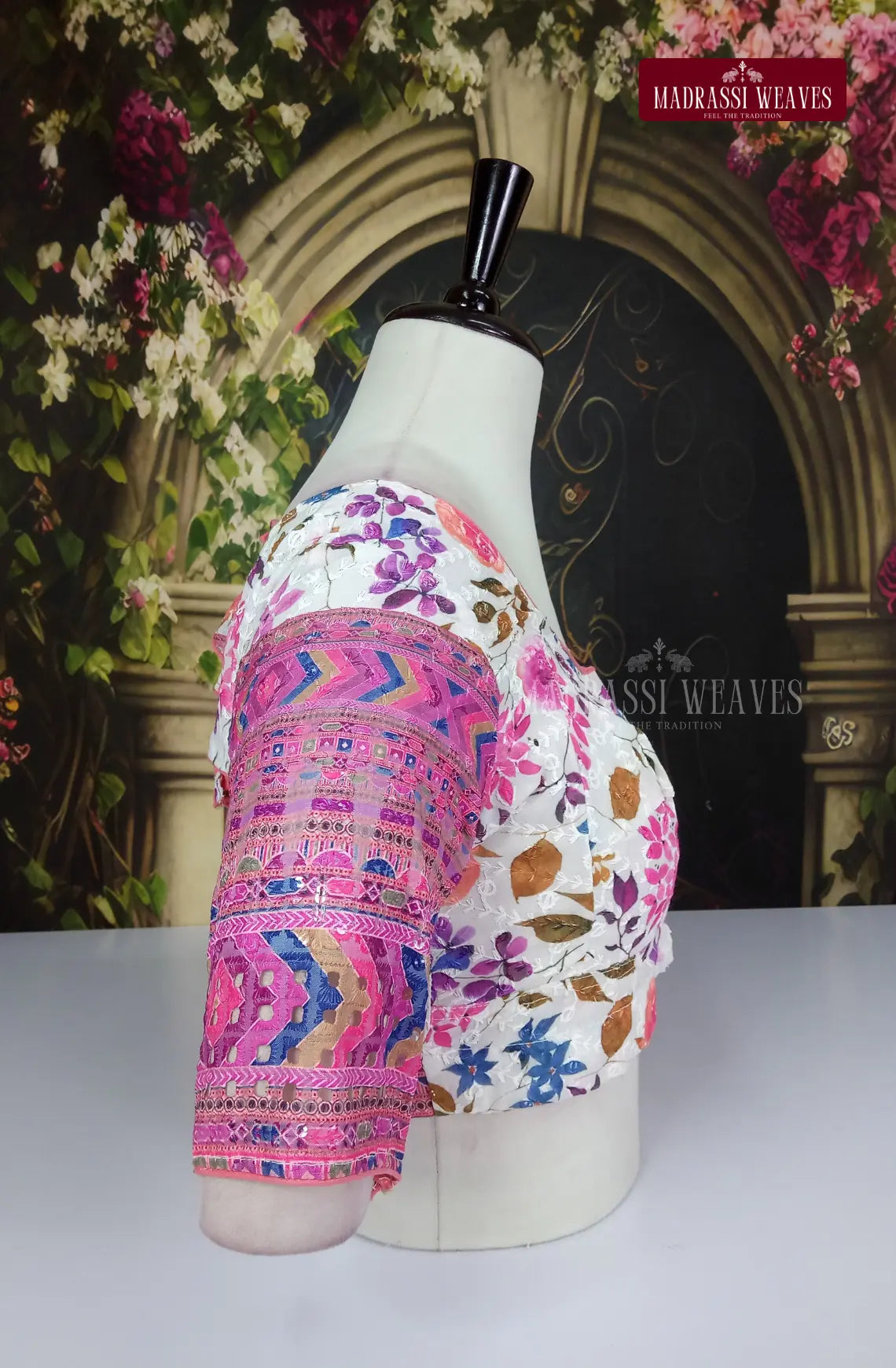 Readymade Adjustable Polka Printed Cotton Blouse