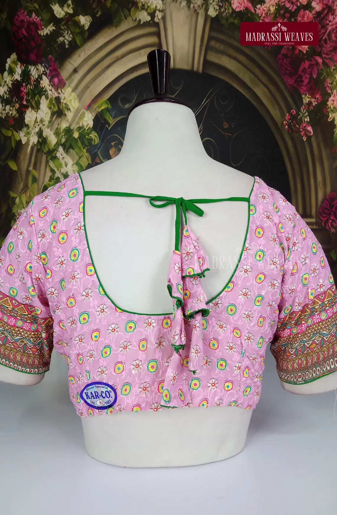 Readymade Adjustable Polka Printed Cotton Blouse