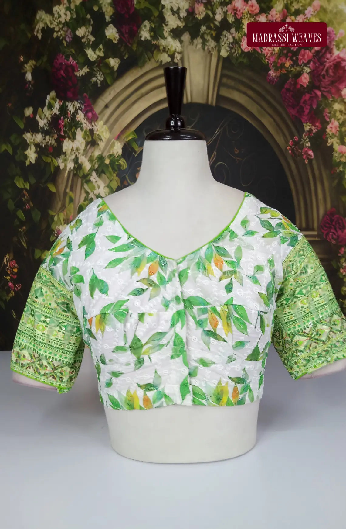 Readymade Adjustable Polka Printed Cotton Blouse