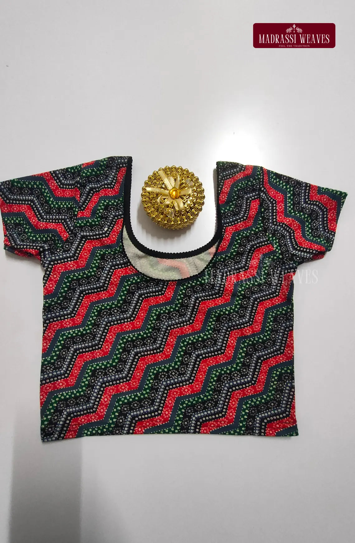 Readymade Stretchable Blouse - Multi Colour