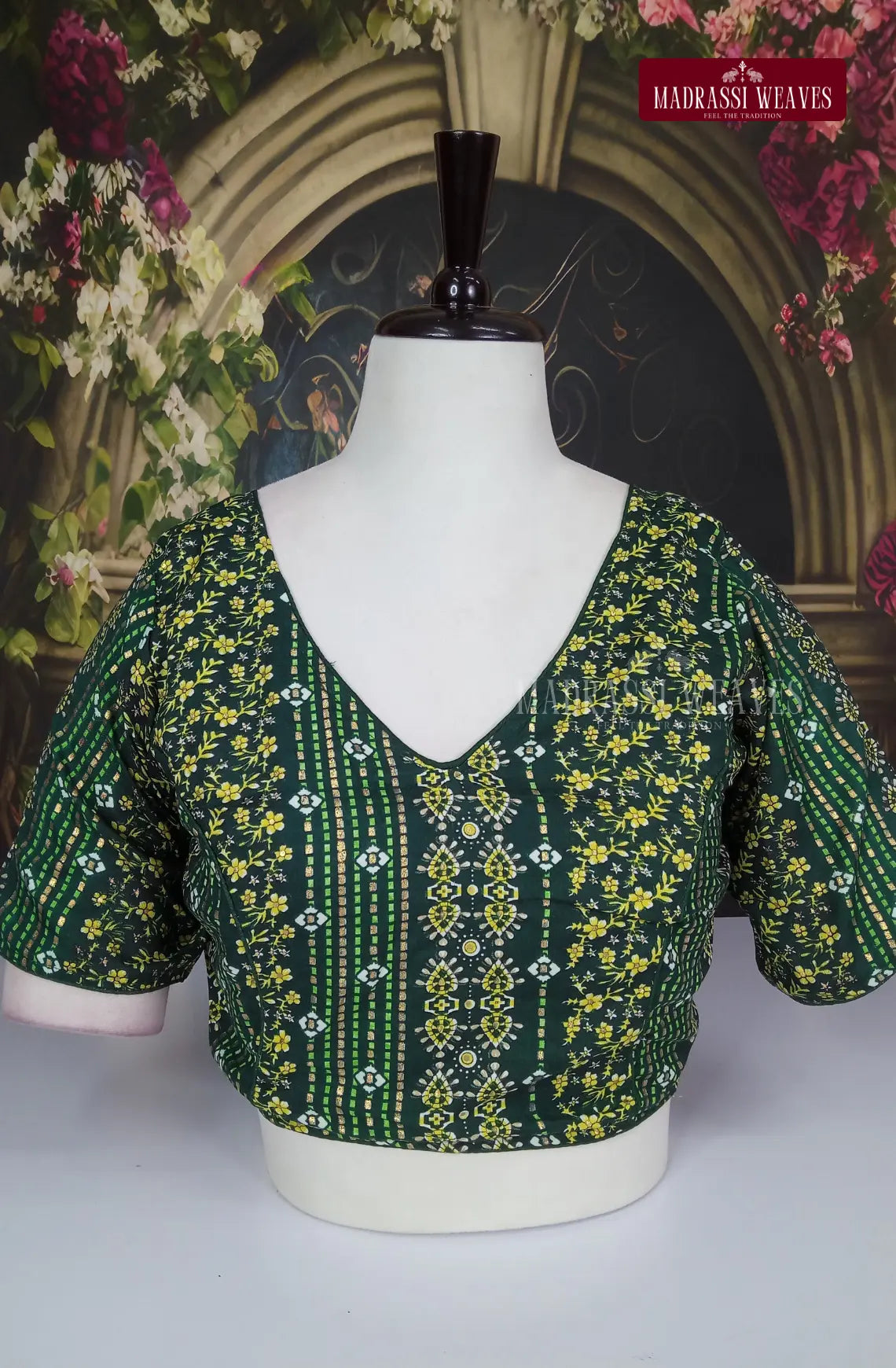 Readymade V Neck Cotton Blouse