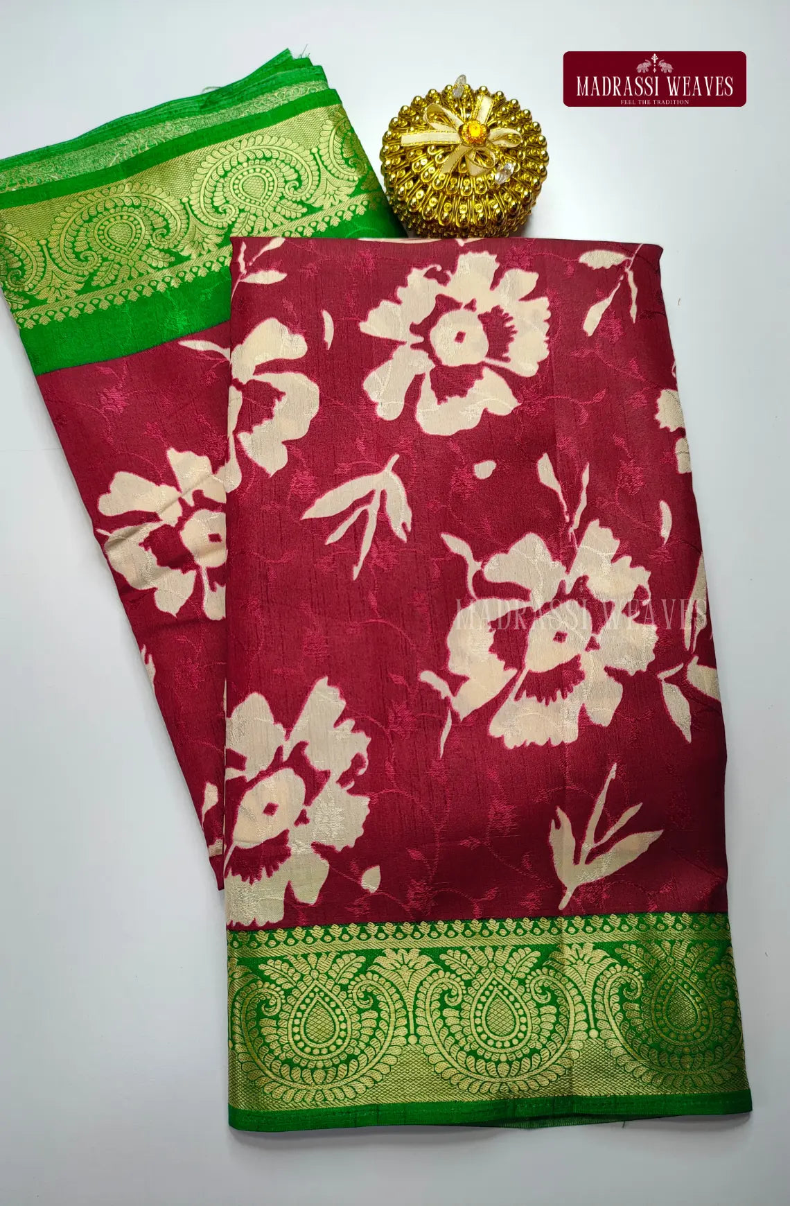 Soft-Floral-Mysore-Silk-Saree