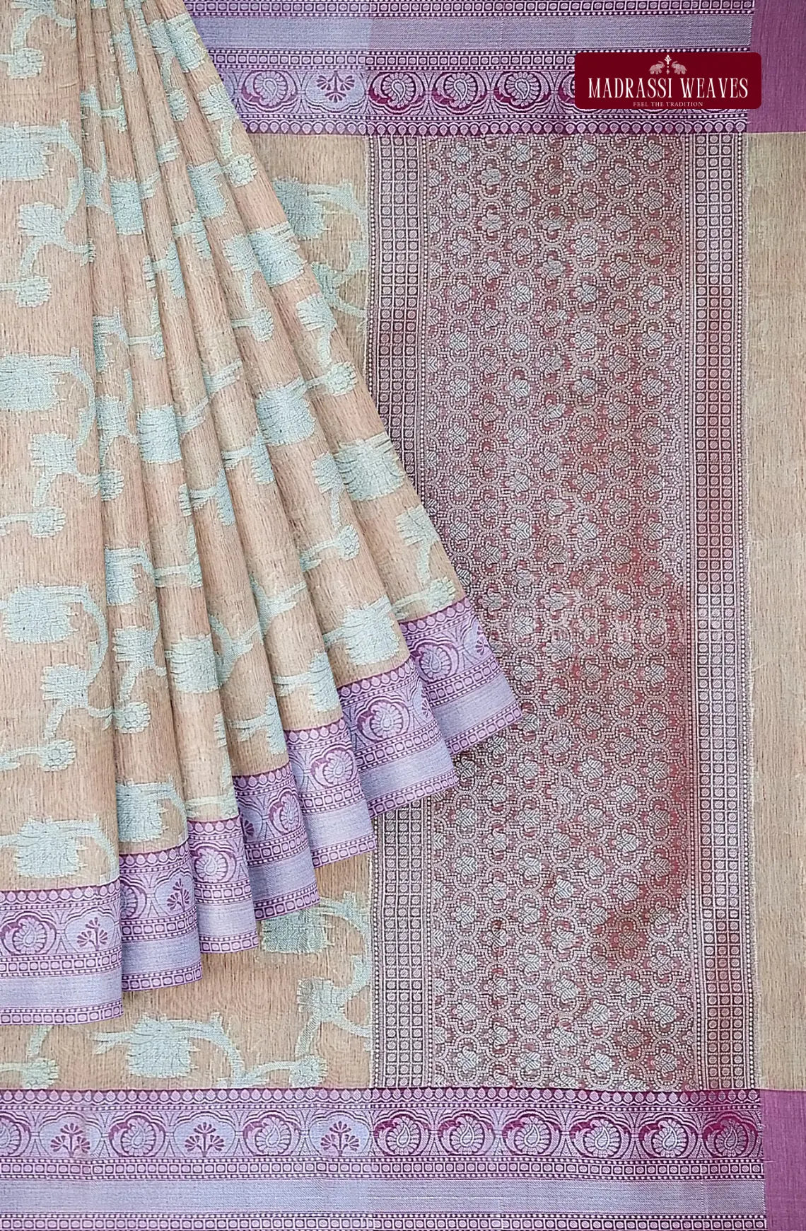 Soft Tissue Pastel Cotton Saree