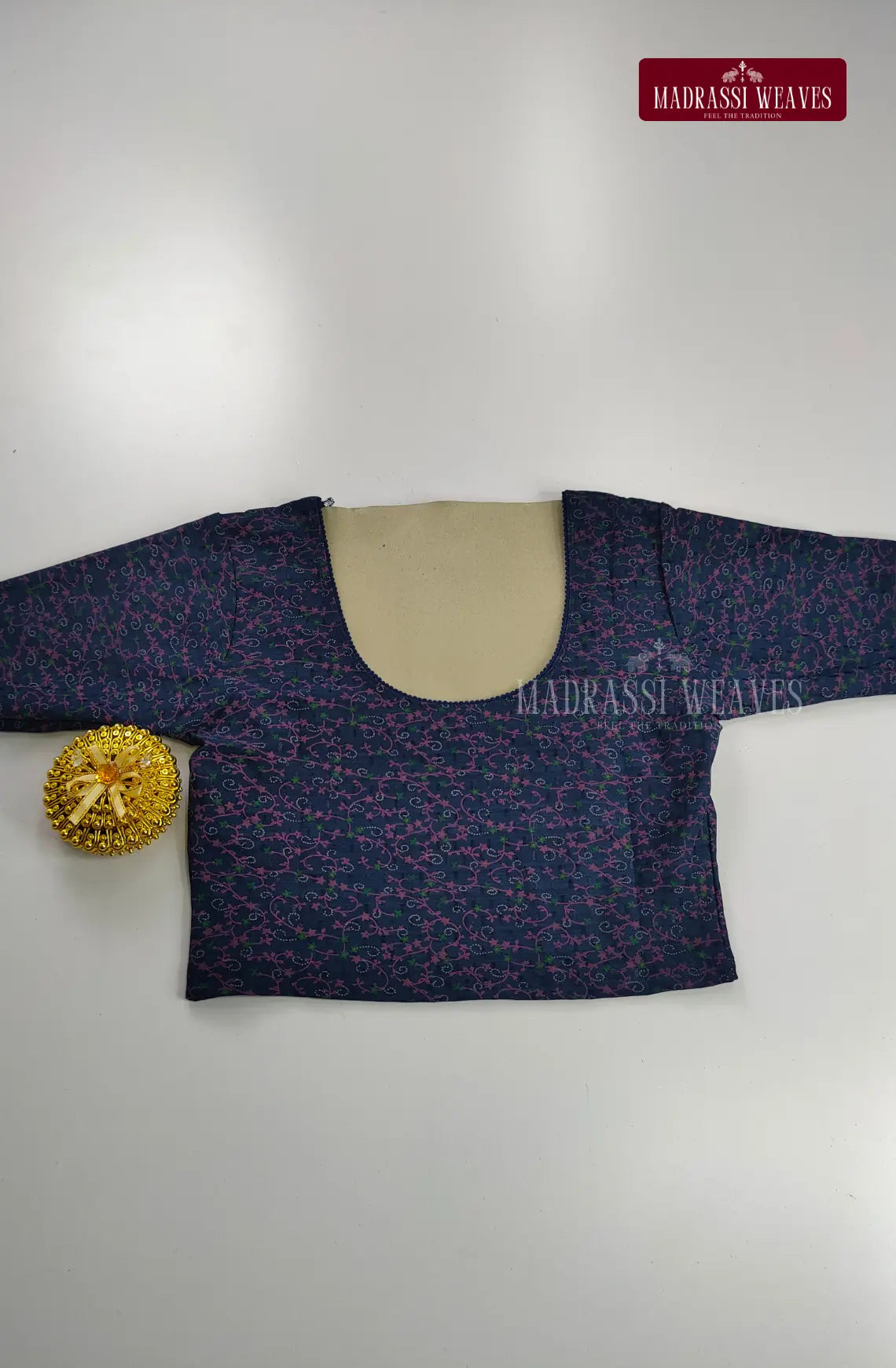 Stretchable Pattern Print Blouse