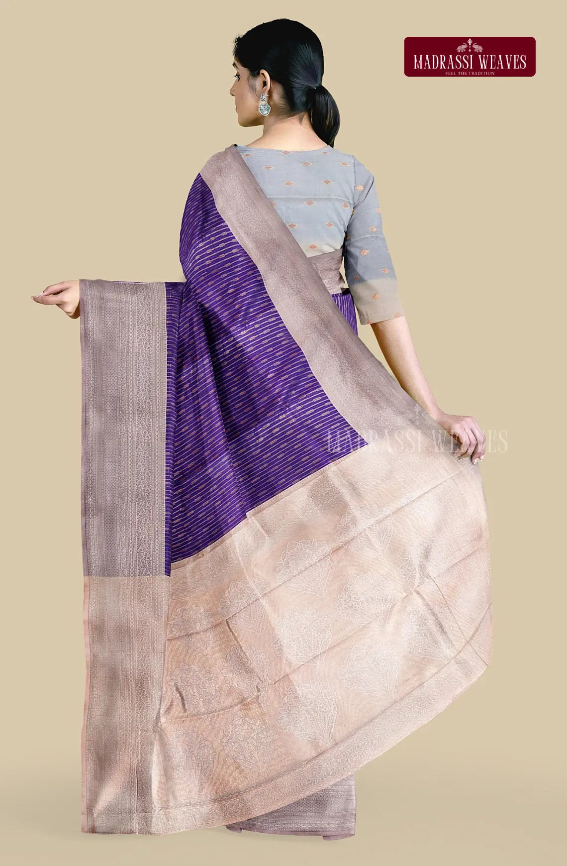 Striped Vairaoosi Semi-Silk Saree