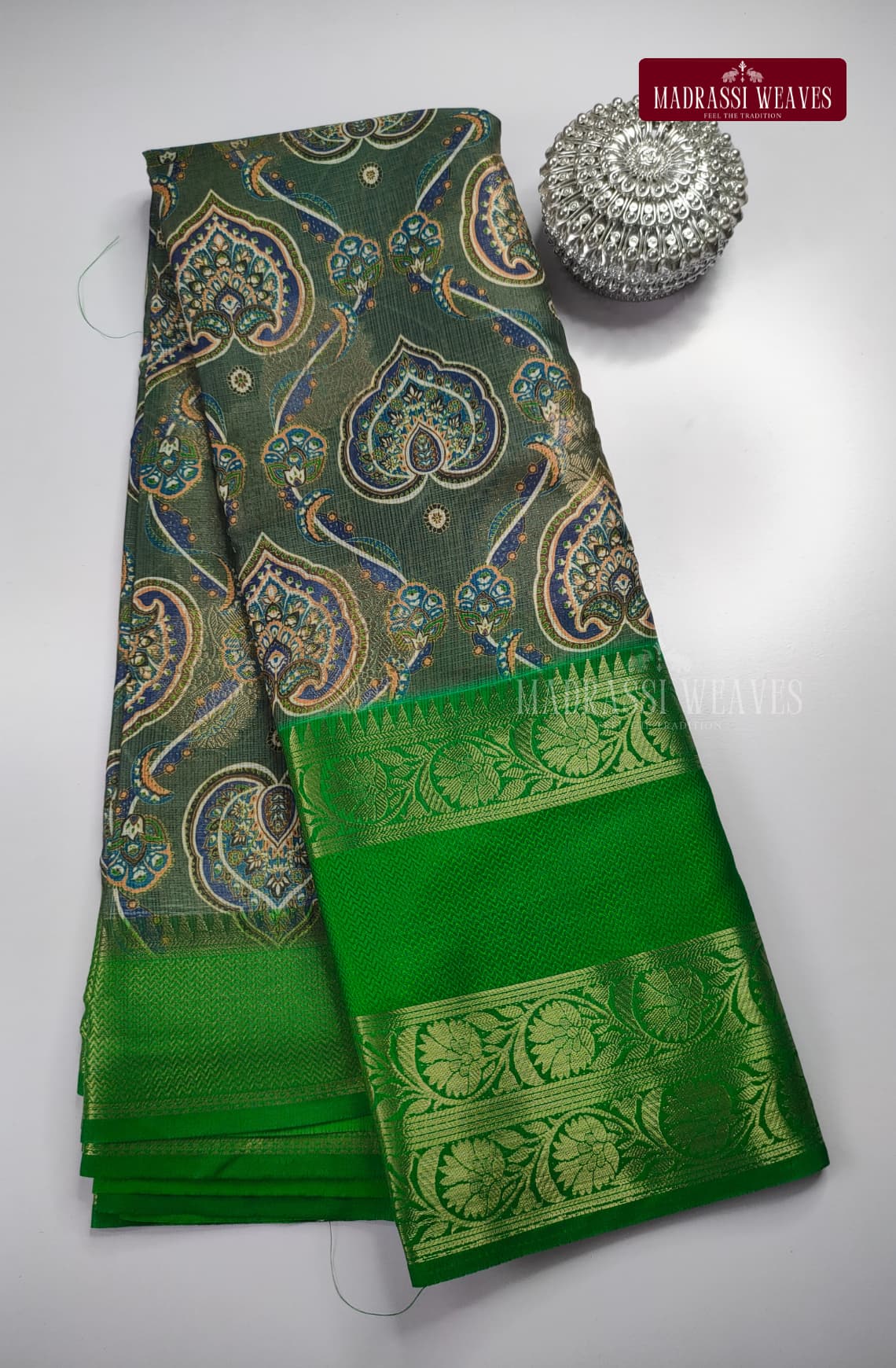 Striped Cotton Silk Saree