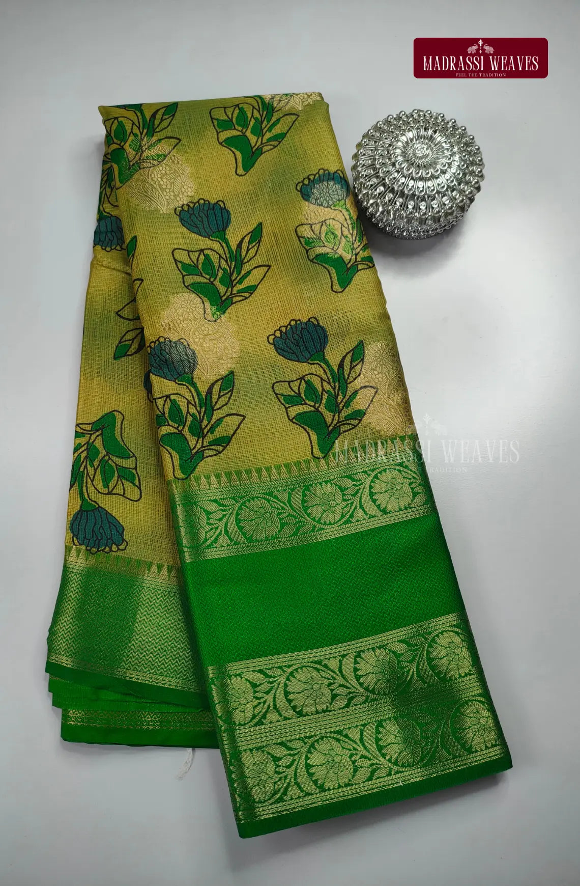 Striped Cotton Silk Saree