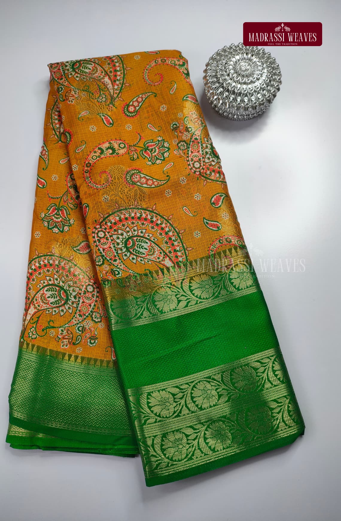 Striped Cotton Silk Saree
