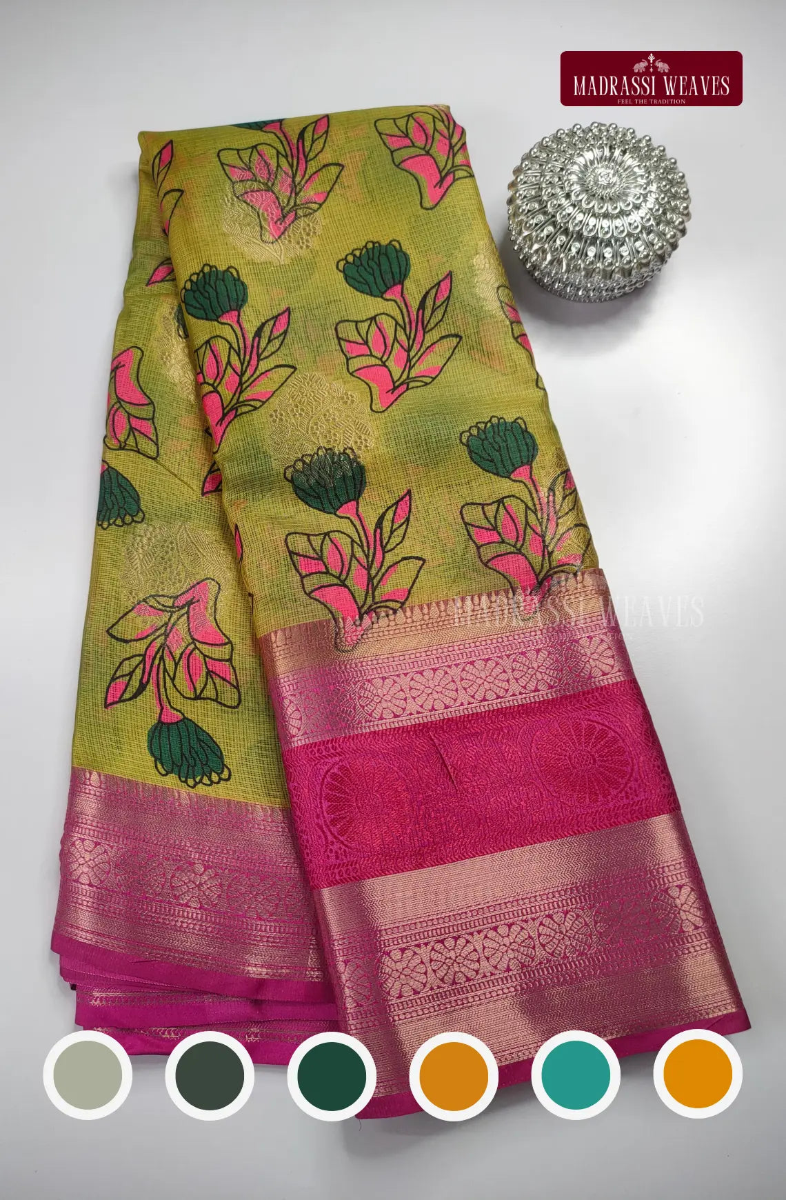 Striped Cotton Silk Saree