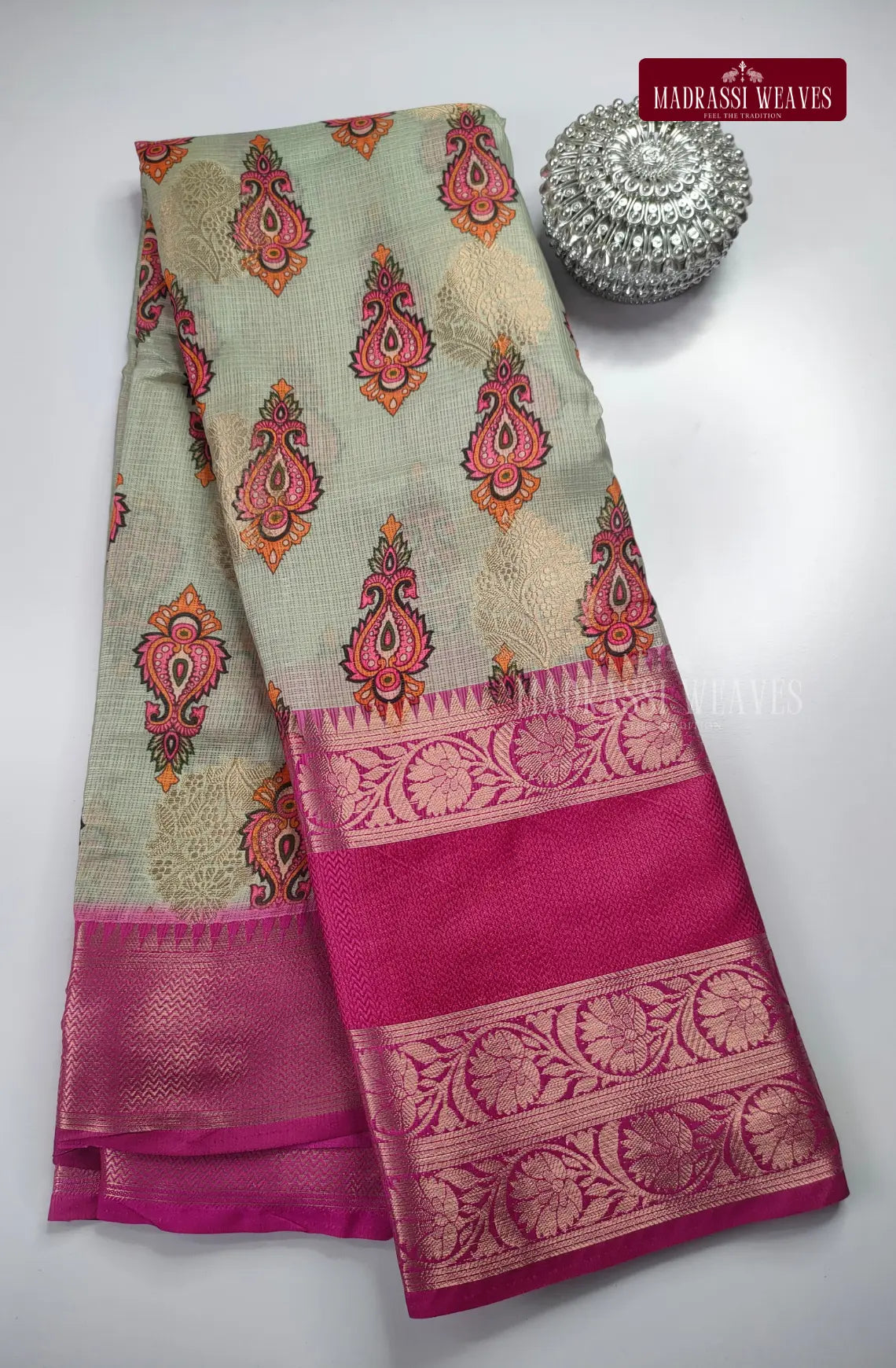 Striped Cotton Silk Saree