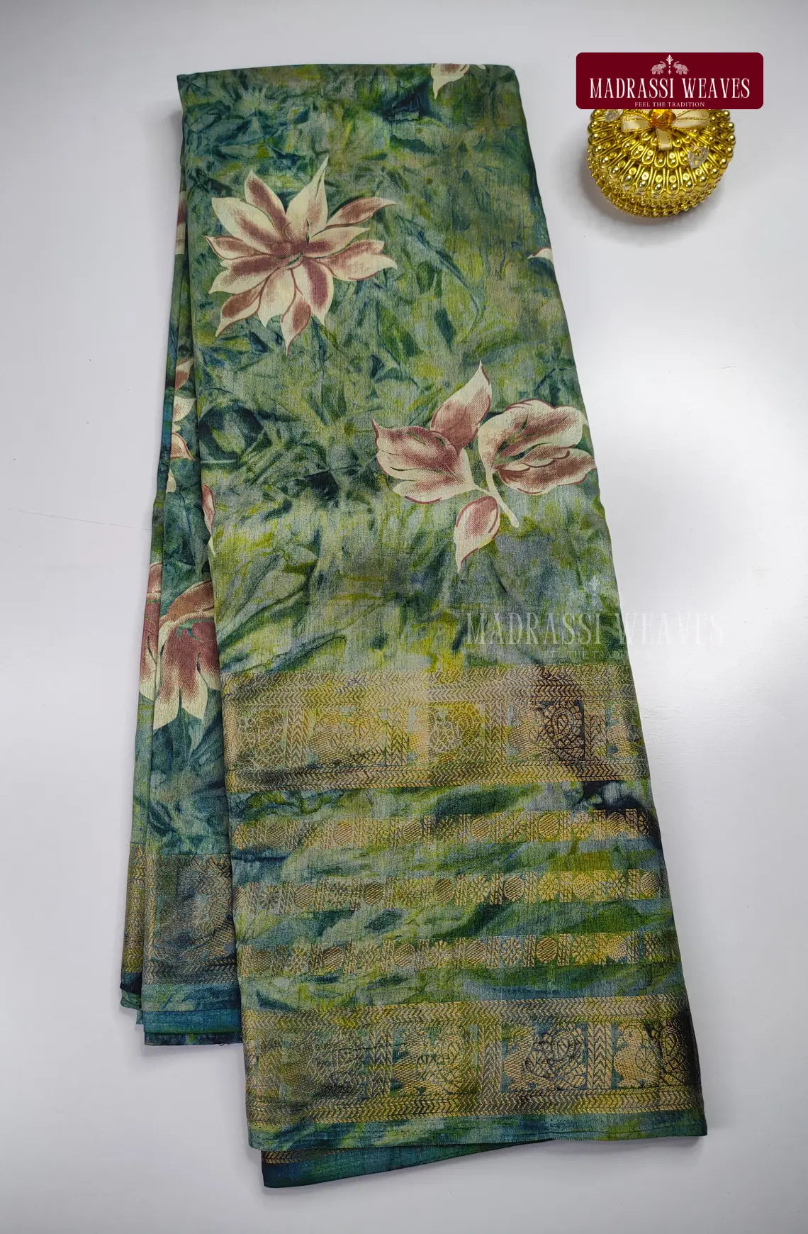 Trendy Dola Gap Border Tie And Dye Saree