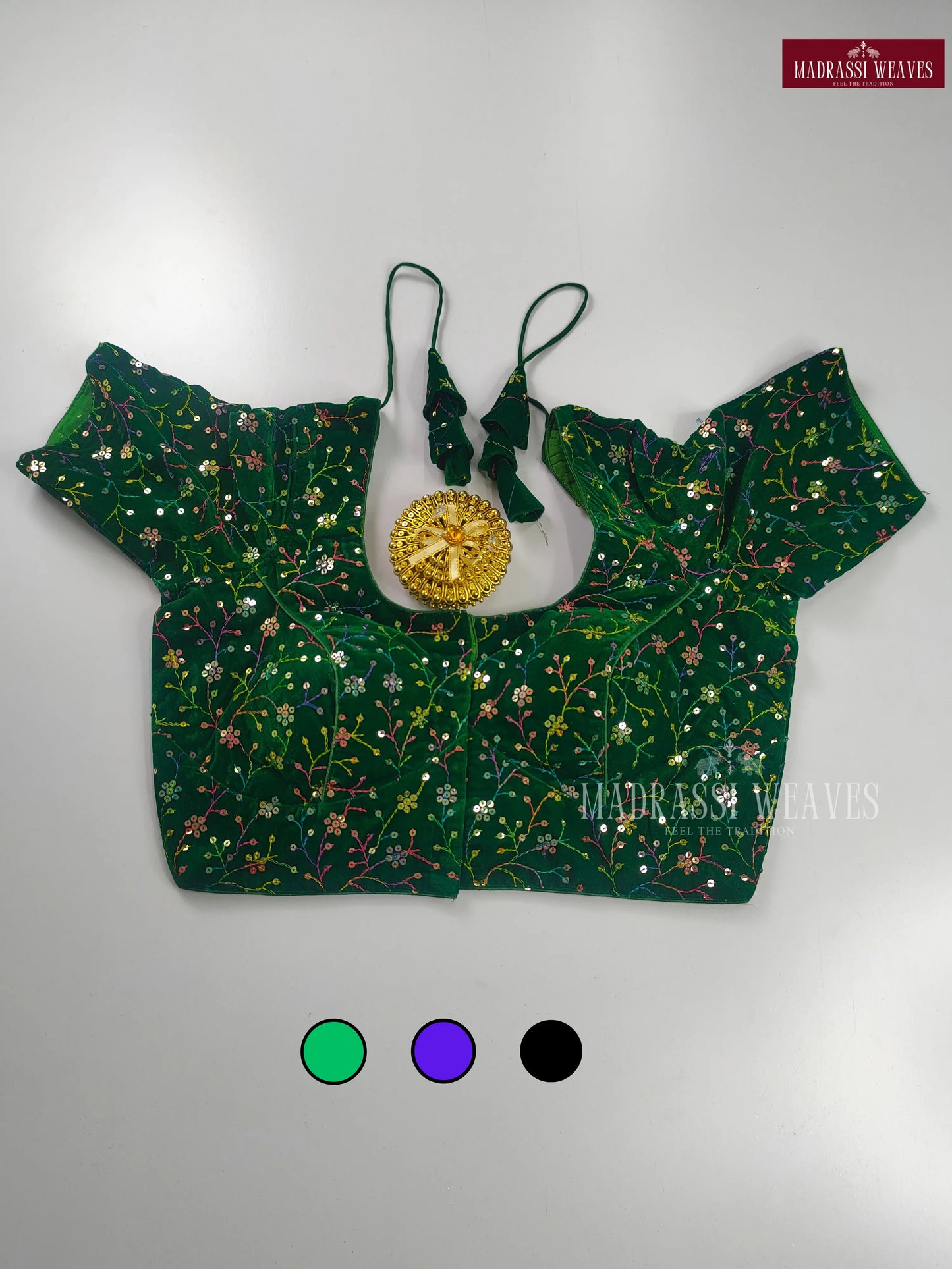 Velvet ReadyMade Adjustable Sequence Work Blouses