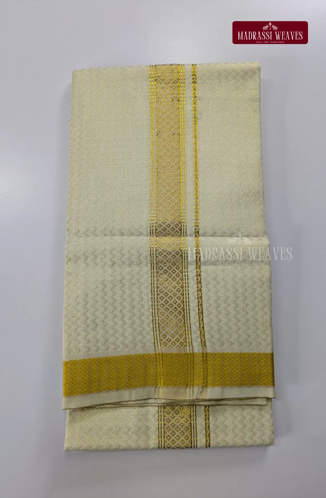 Wedding Zari Brocade Shirt and Dhoti Set - 8