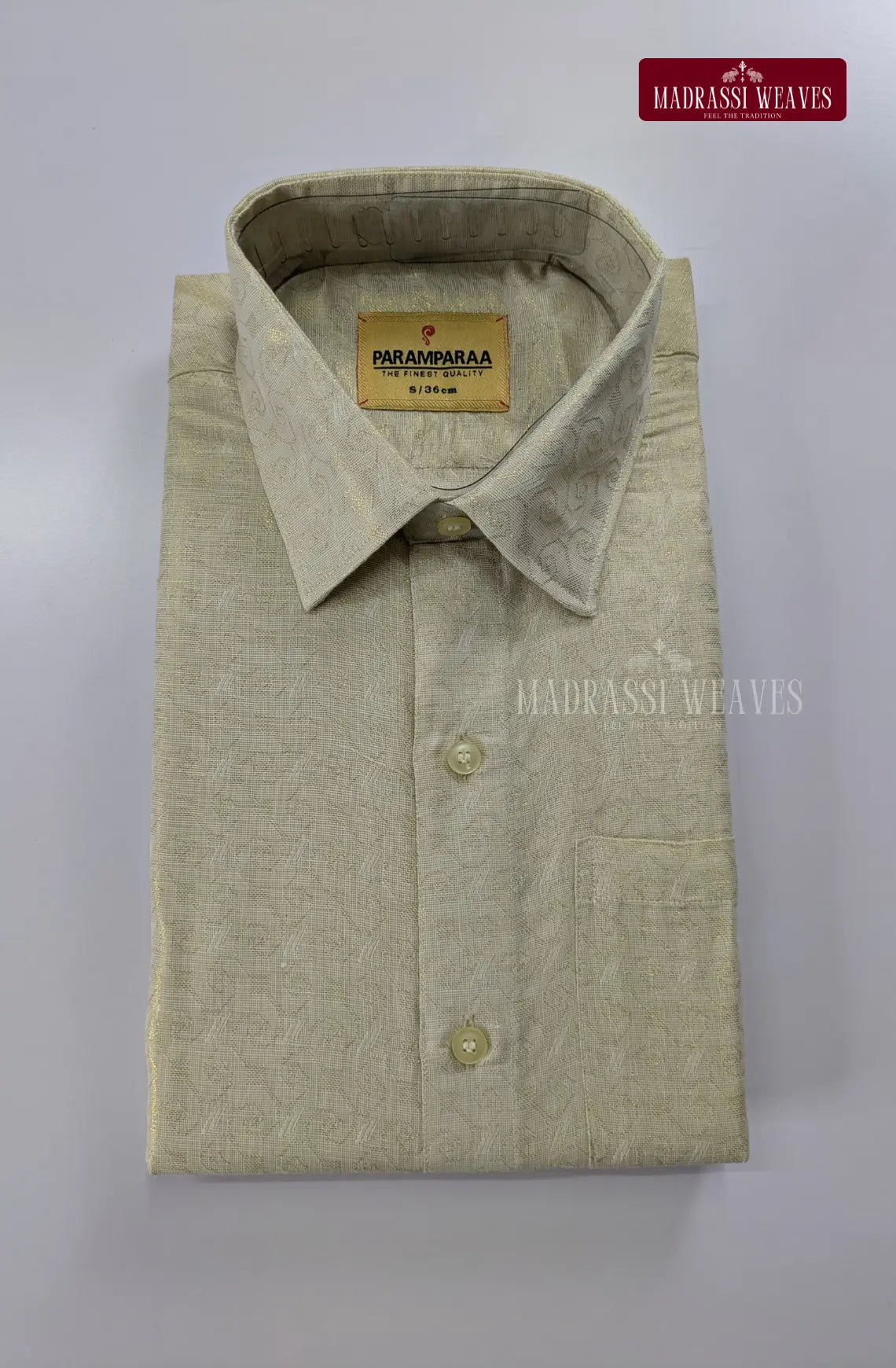 Wedding Zari Brocade Shirt and Dhoti Set - 9