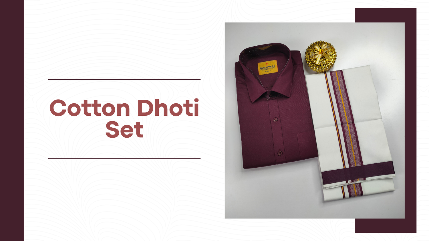 Cotton Dhoti Set
