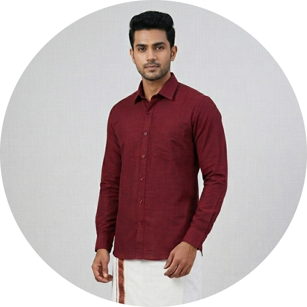Cotton Dhoti Set