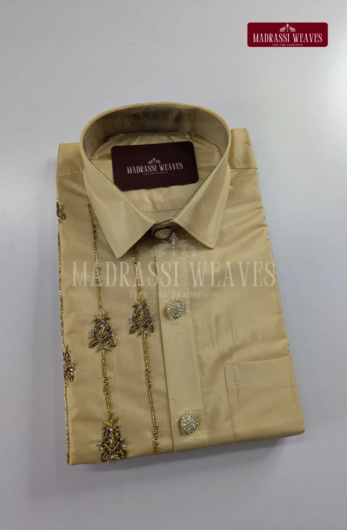 Wedding Silk Dhoti Set 8 (HandCrafted) -(DESPATCH TIME 15 DAYS)