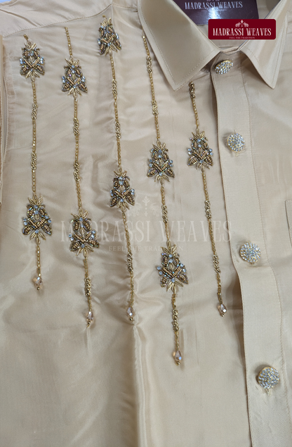 Aari Work Men's Shirt Only - 8 (Hand Crafted) - (DESPATCH TIME 15 DAYS)