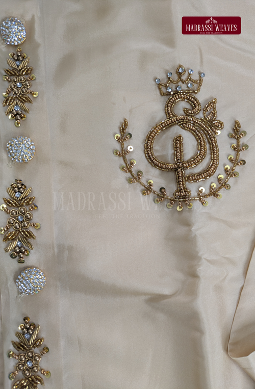 Aari Work Men's Shirt Only (Hand Crafted) - (DESPATCH TIME 15 DAYS)