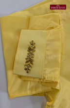 Aari Work Wedding Silk Dhoti Set (HandCrafted) -(DESPATCH TIME 15 DAYS) - Champagne