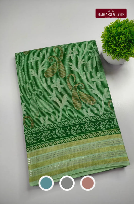 All Over Printed Cotton Blend Saree