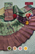 Avarthana Peacock Saree with Zari Border