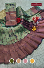Avarthana Peacock Saree with Zari Border