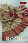 Avarthana Rose Tissue Saree