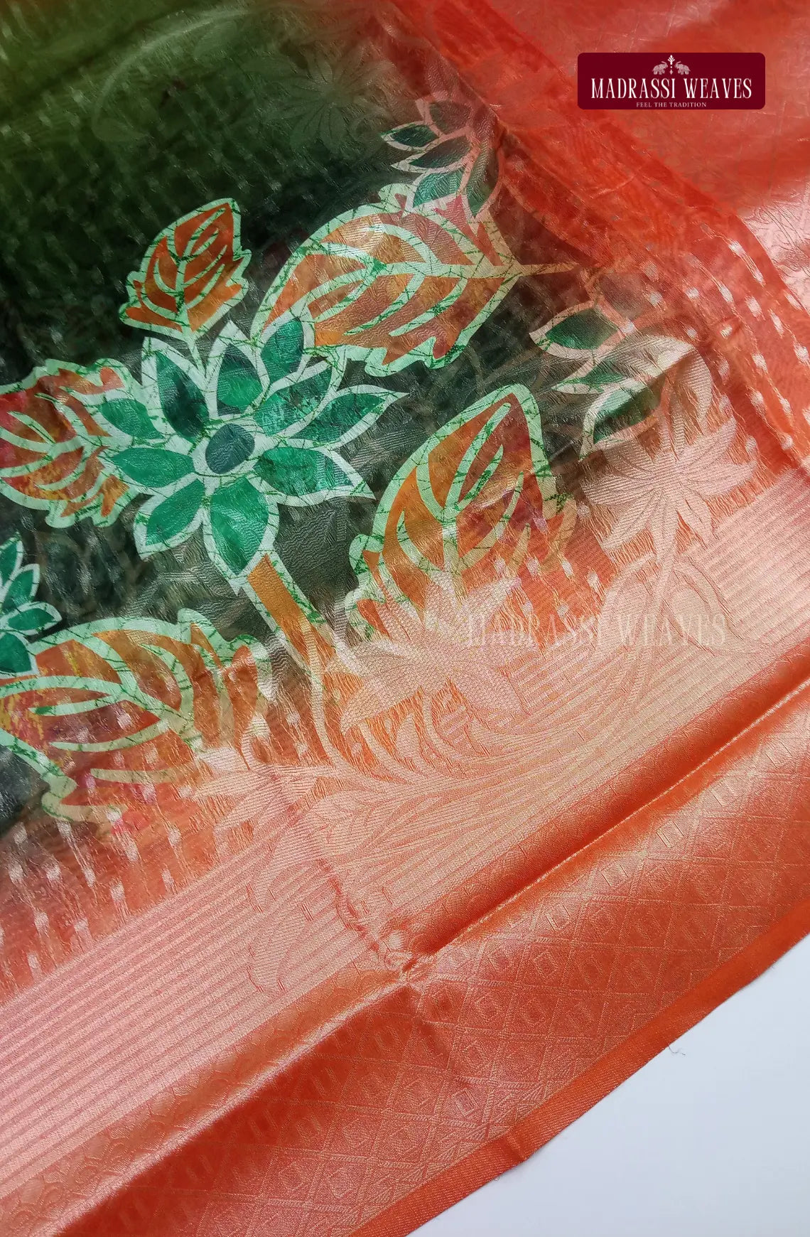 Office Wear Digital Soft Cotton Silk Saree