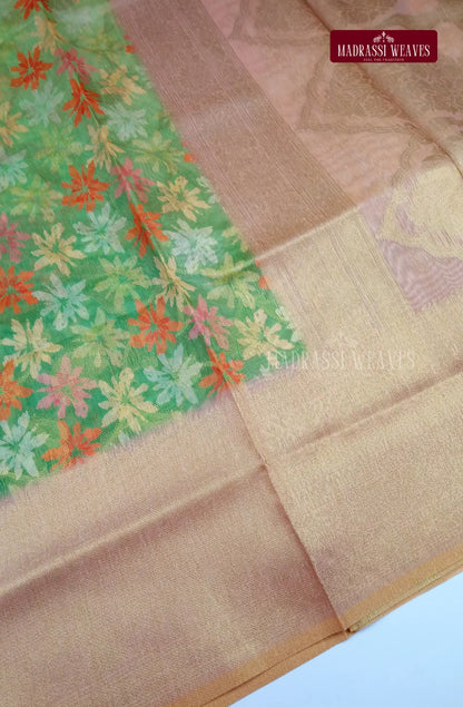 Office Wear Digital Soft Cotton Silk Saree