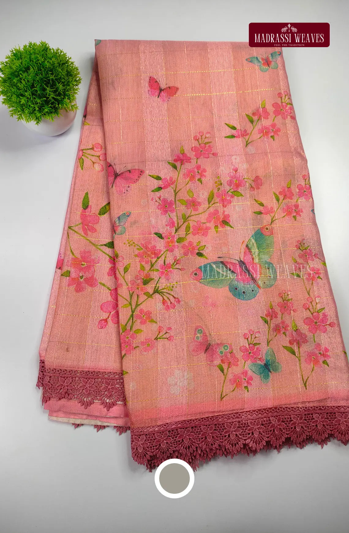 Premium Party Wear Saree With Lace Border