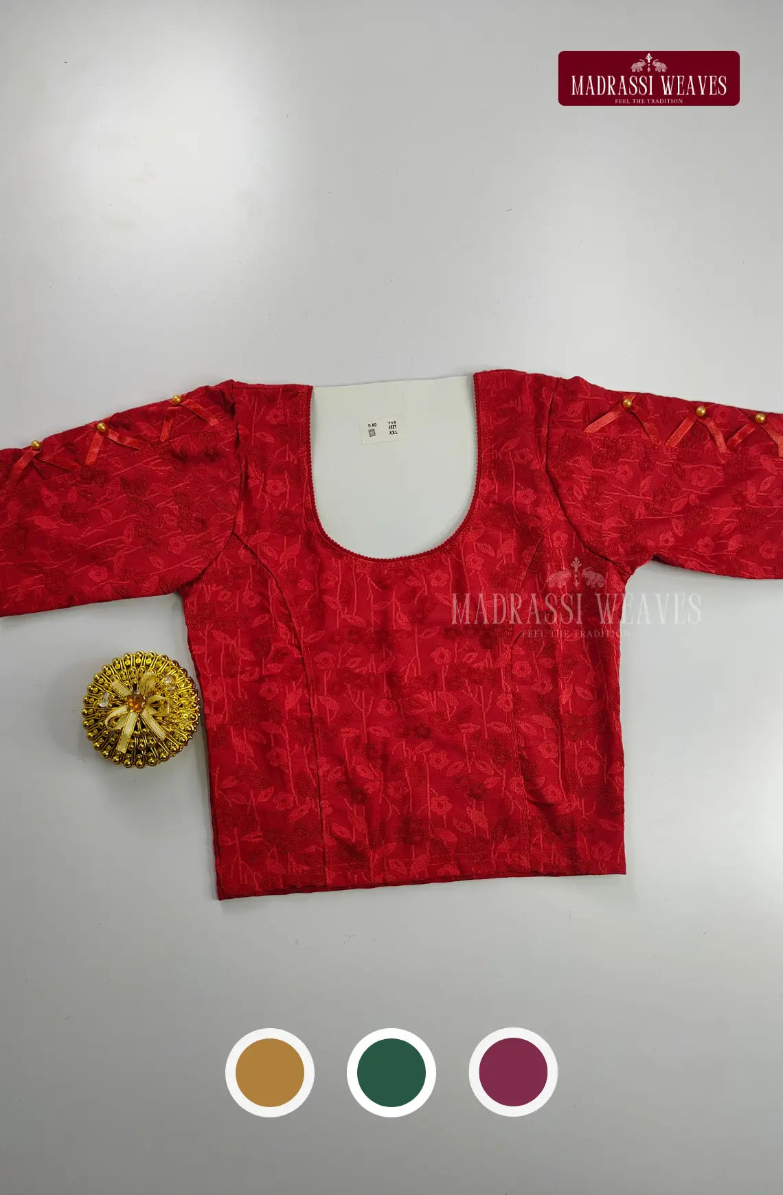 Beaded Stretchable Readymade Blouse
