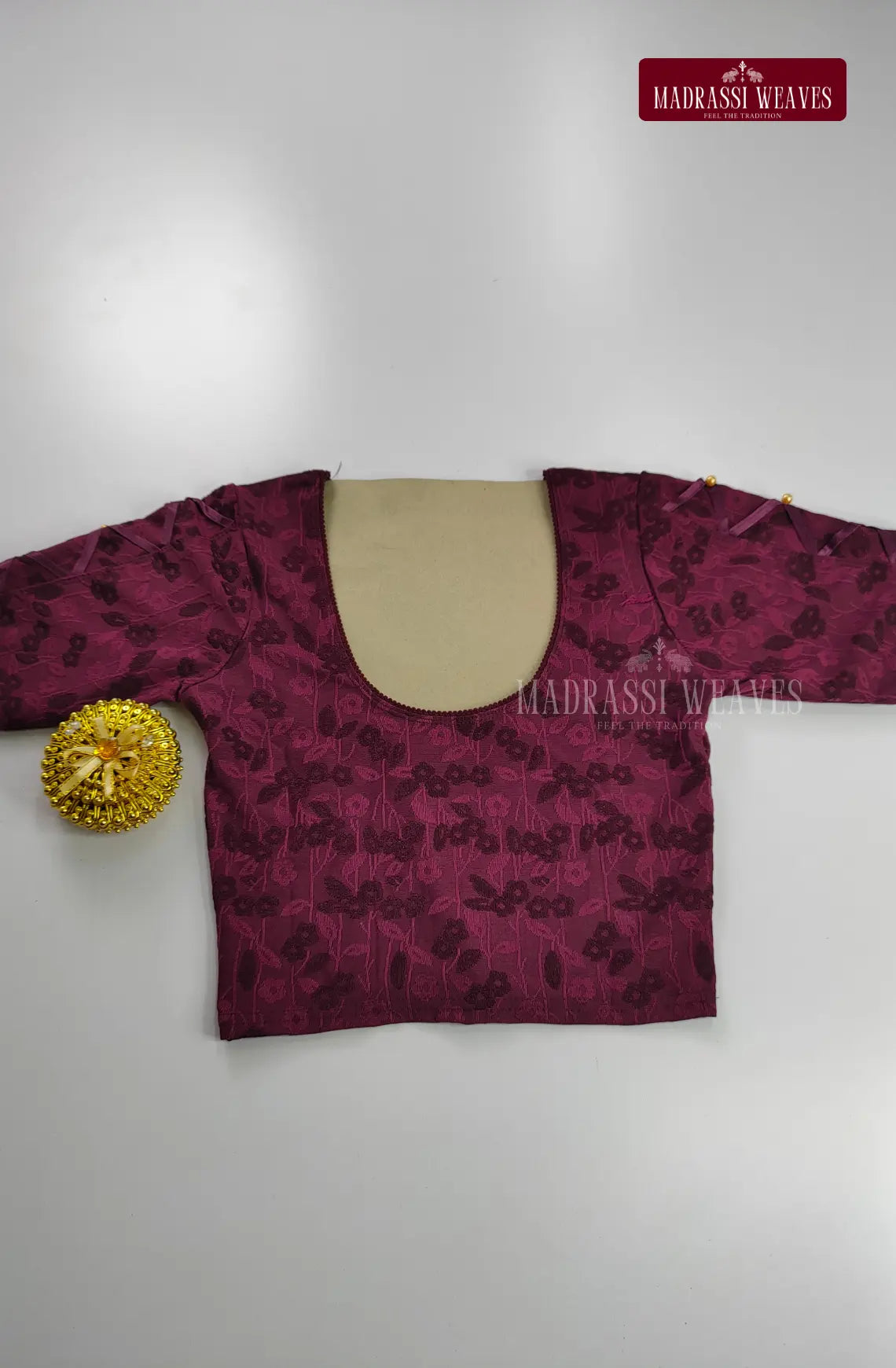 Beaded Stretchable Readymade Blouse