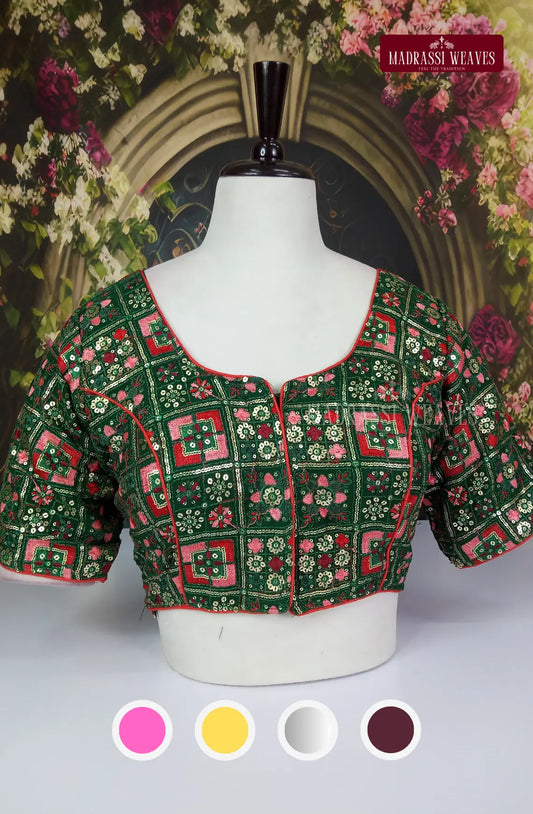 Bollywood Style Heavy Embroidered Sequence Work Blouse