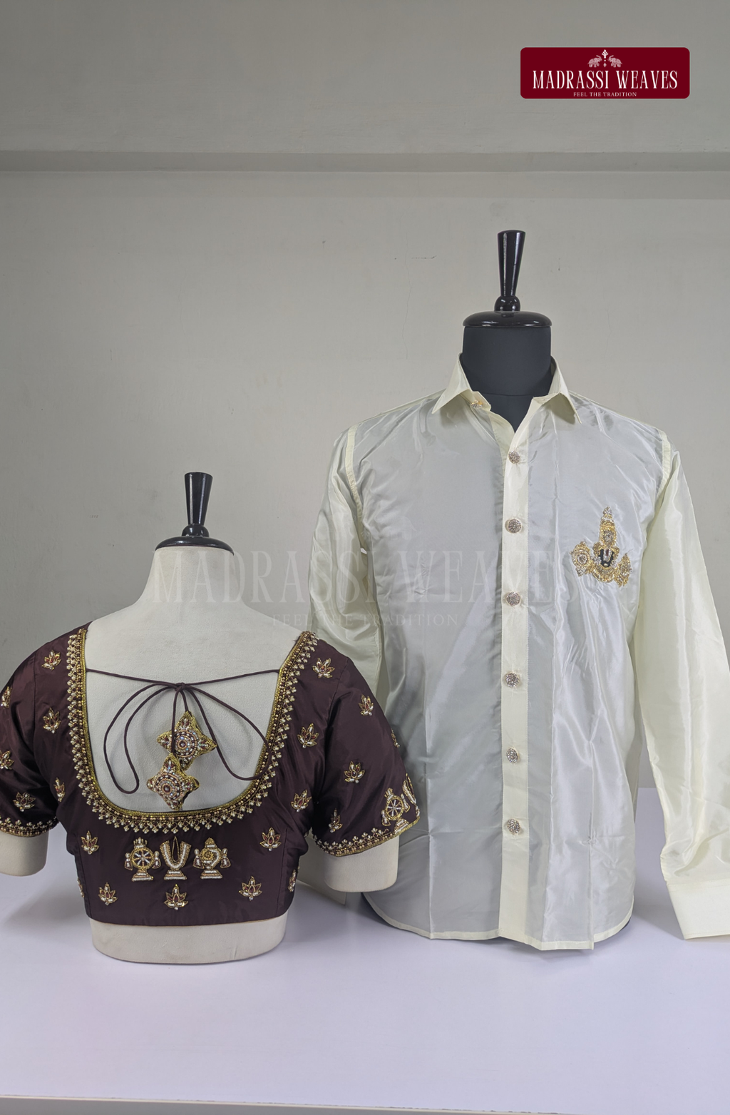 Premium Couple Combo Aari Work Set(HandCrafted) -(DESPATCH TIME 15 DAYS)