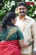 Premium Couple Combo Aari Work Set(HandCrafted) -(DESPATCH TIME 15 DAYS)
