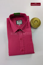 Casual Men's Cotton Dhoti Set - Hot Pink