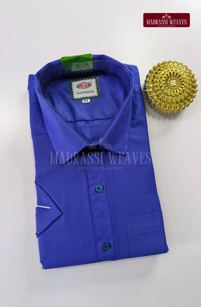 Casual Men's Cotton Dhoti Set - Violet