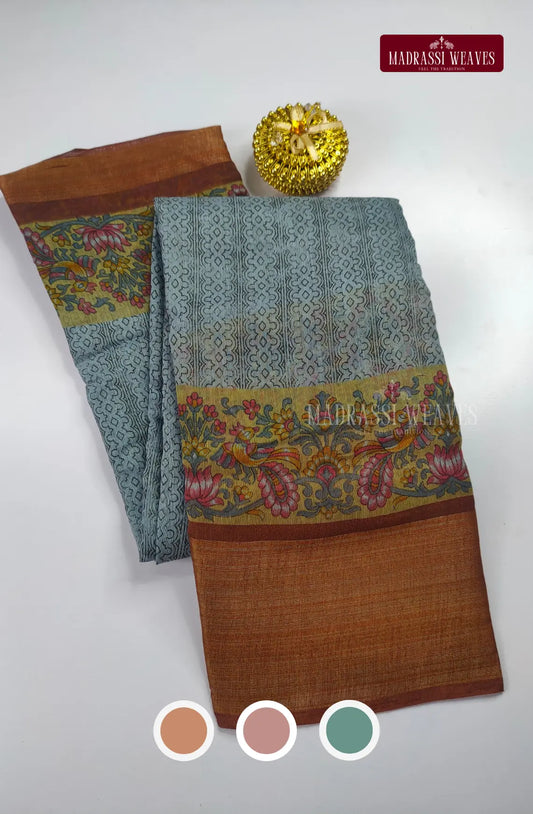 Casual wear Printed Soft Cotton Saree