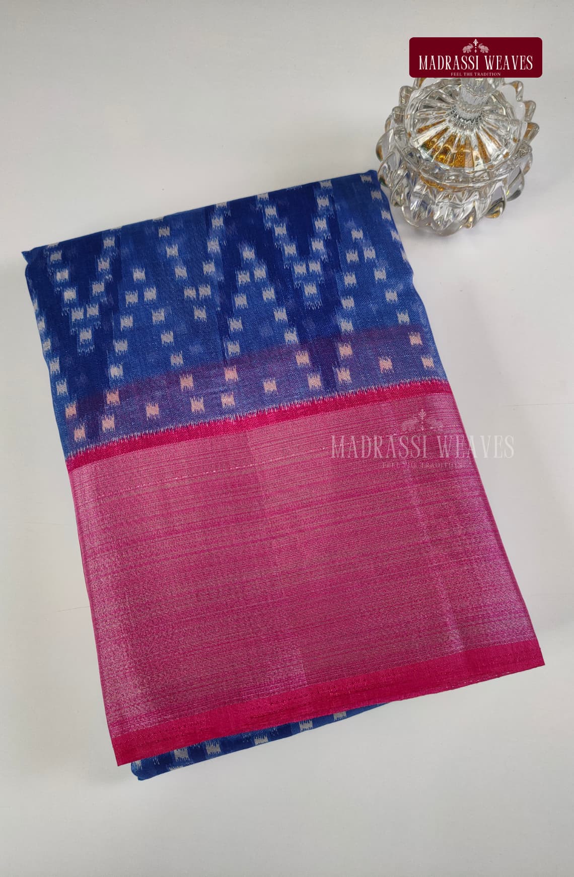 Chavron Pattern Rayon Blend Saree