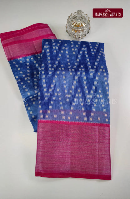 Chavron Pattern Rayon Blend Saree