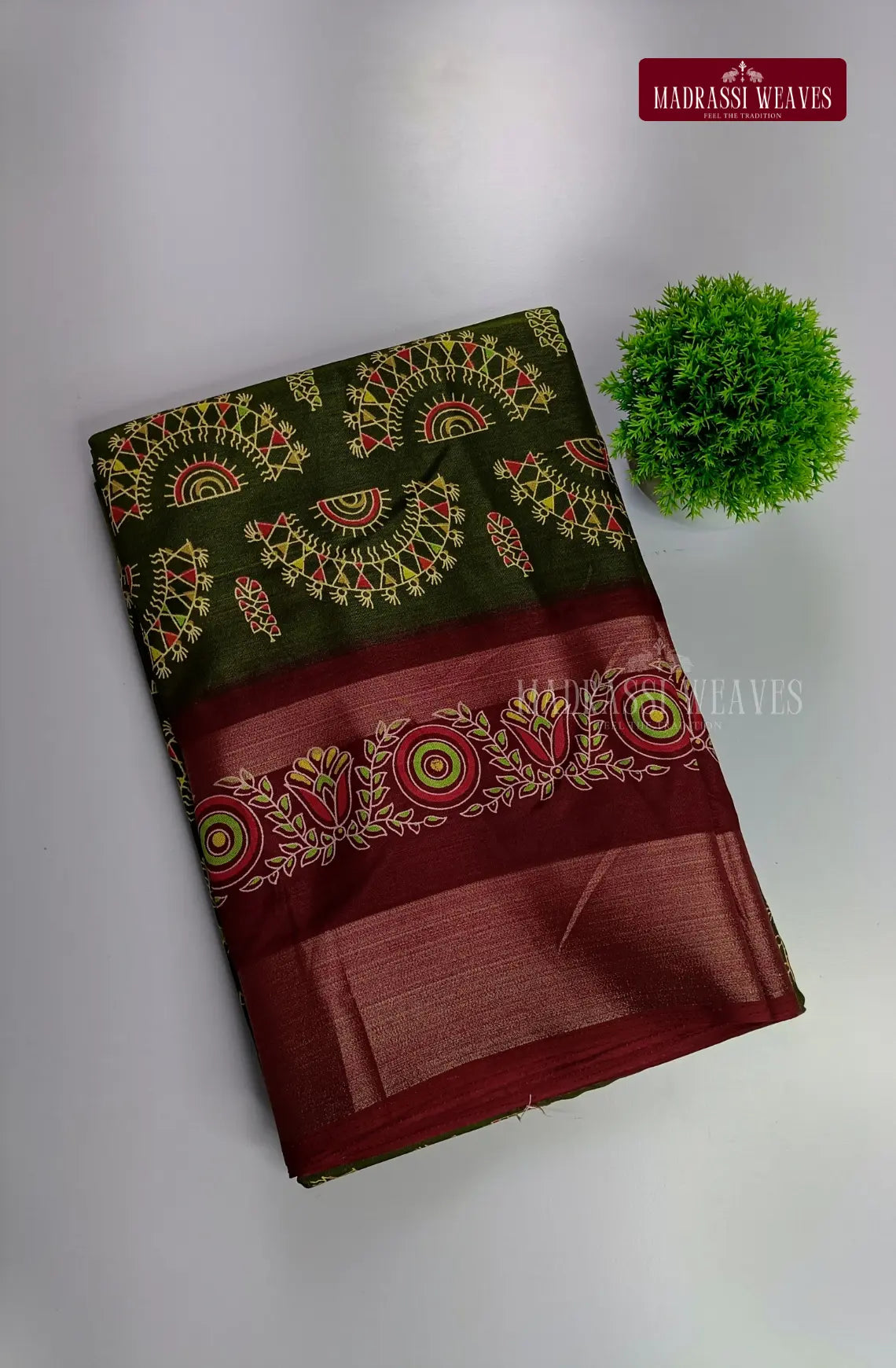 Cotton and Muslin Blended Tribal Saree