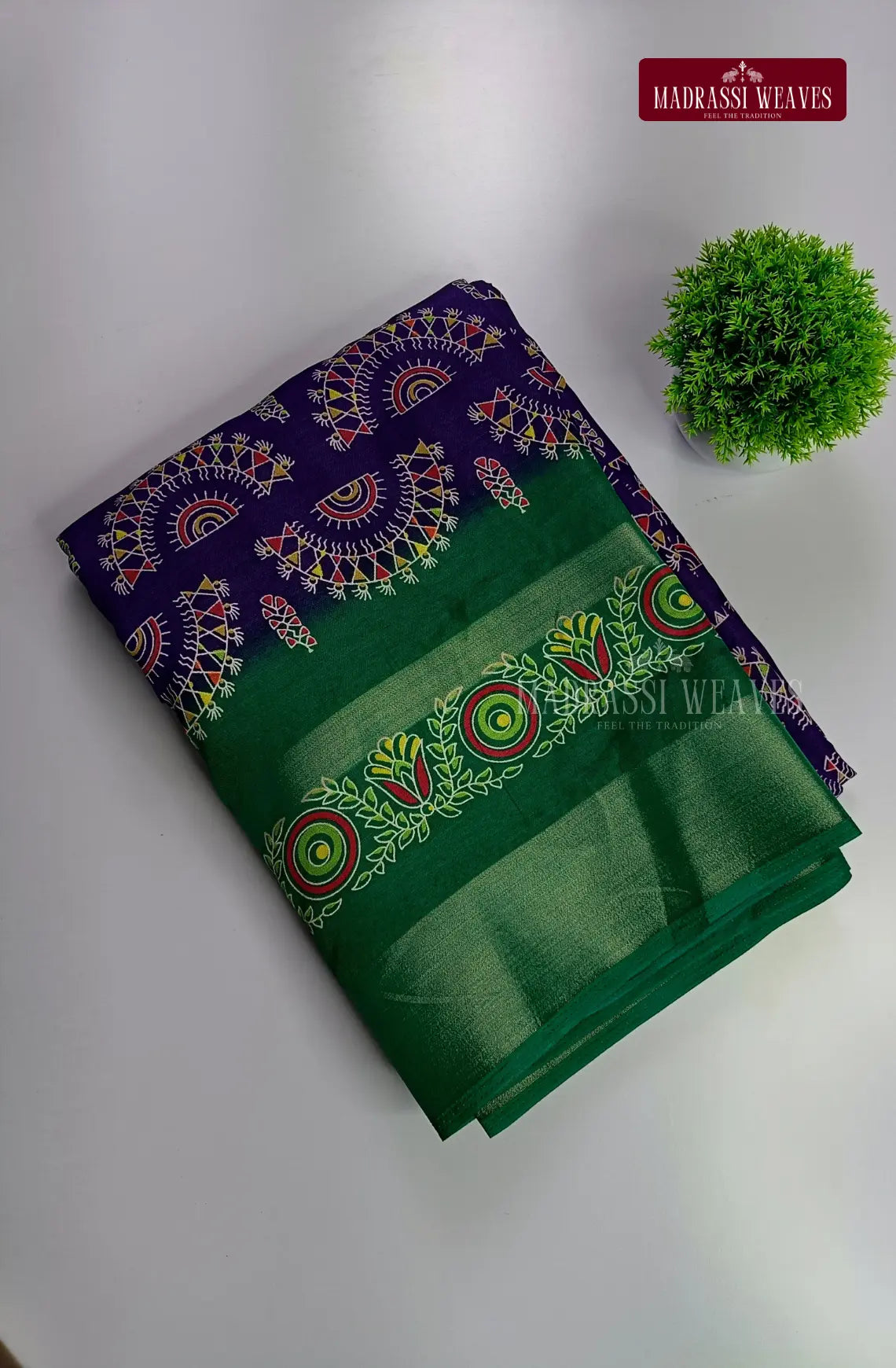Cotton and Muslin Blended Tribal Saree