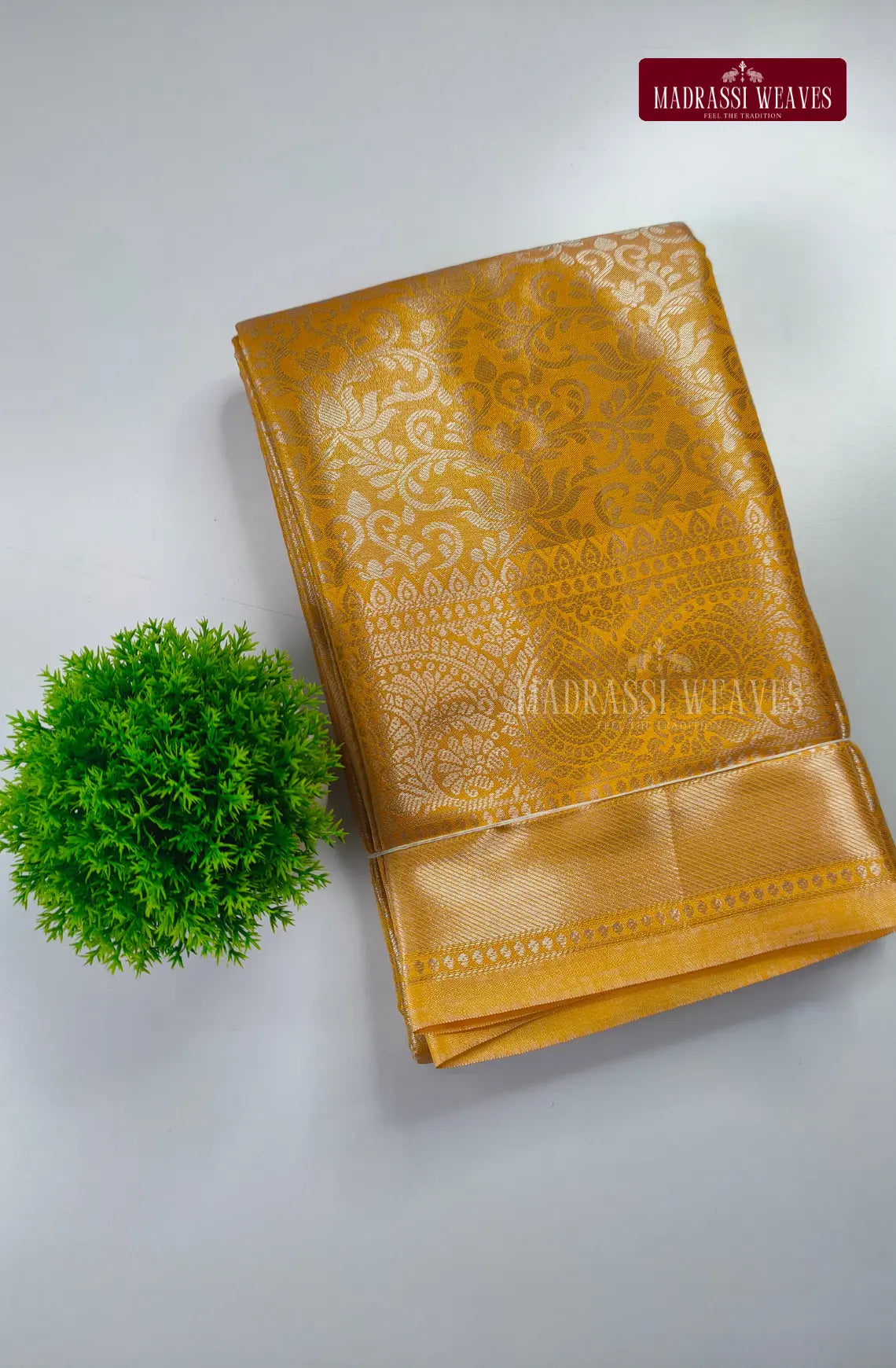 Elegant Soft Tissue Saree - Mango Yellow