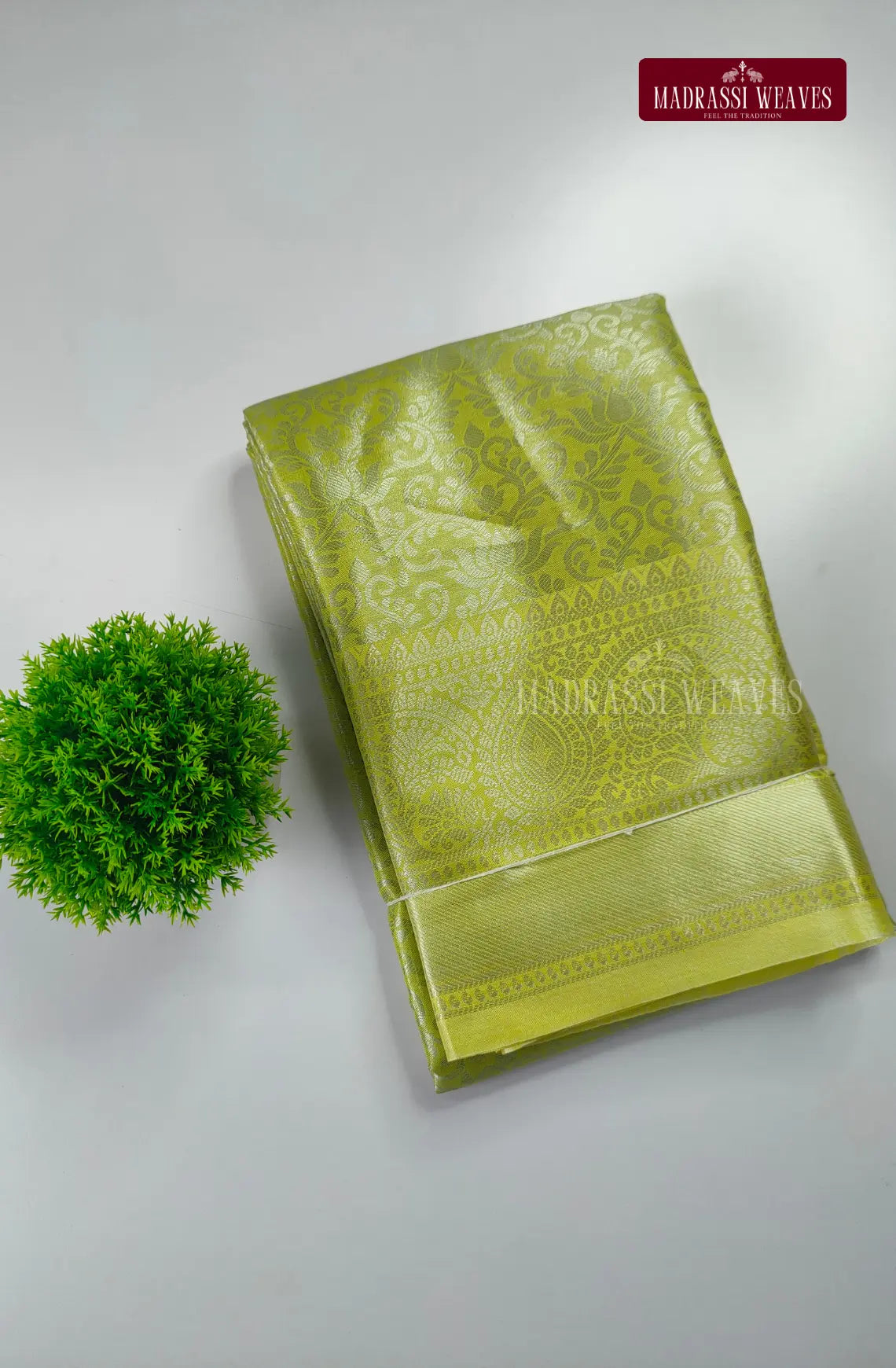 Elegant Soft Tissue Saree - Marine Green