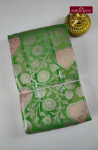 Elite Kanchivaram Bridal Silk Saree - Parrot Green