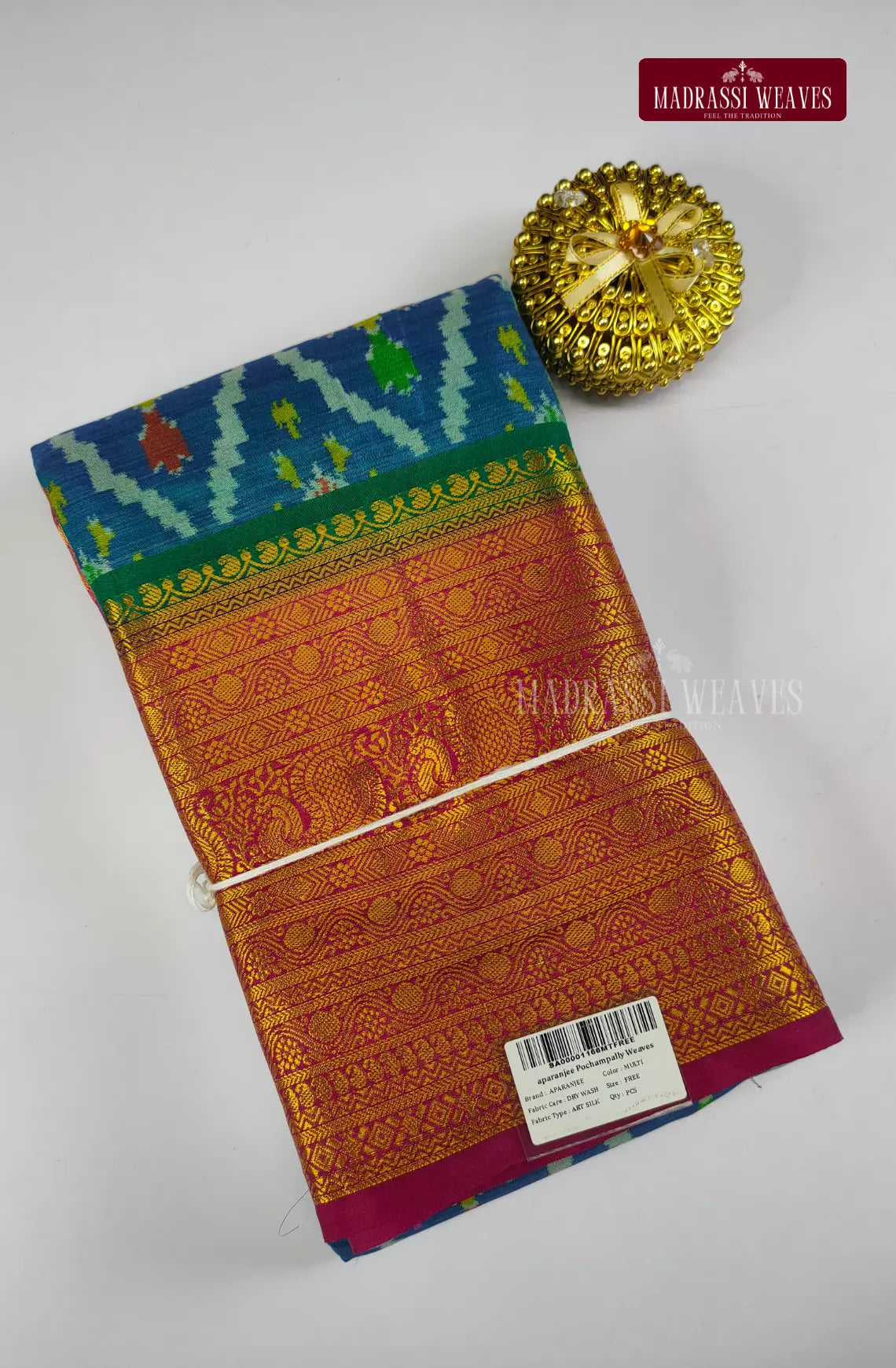 Elite Pochamballi Saree - Blue