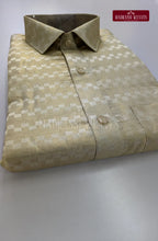 Luxury Zari Jacquard Border Wedding  Men's Dhoti Set With Towel - Ivory